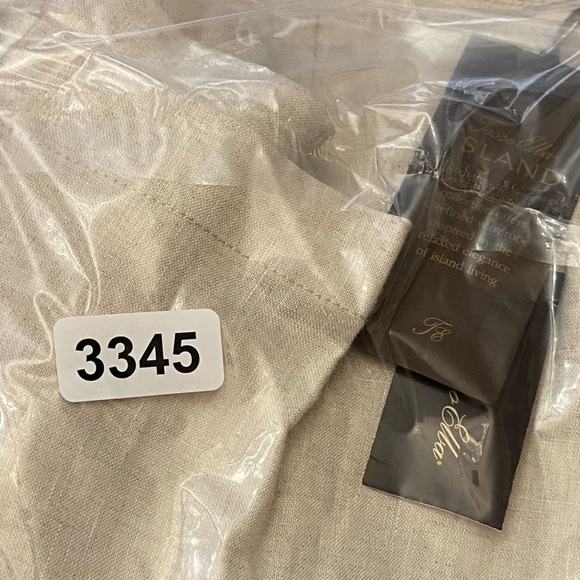 New! Tasso Elba Island Men's Natural Linen Cream Shorts 3345 - Picture 9 of 9